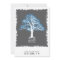 Tree of Life Bar Mitzvah Invitation Grey and Blue
