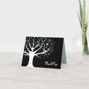 Tree of Life Bat Mitzvah Folded Thank You Card