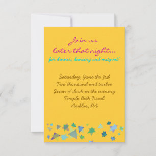 Tree of Life Bat Mitzvah Invitation Party card