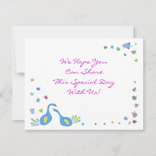 TREE OF LIFE Bat Mitzvah Invitation Reply Card
