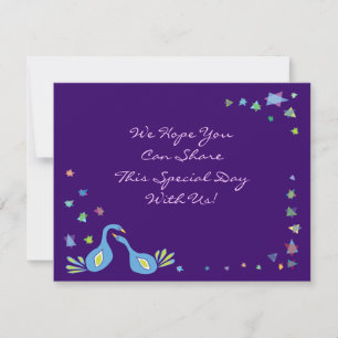TREE OF LIFE Bat Mitzvah Invitation Reply Card