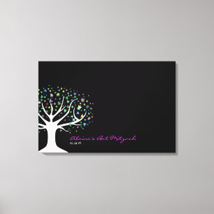 Tree of Life Bat Mitzvah Sign-In Board Canvas Print