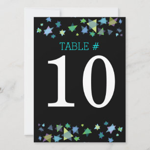 Tree of Life Bat Mitzvah Table Number Seating Card