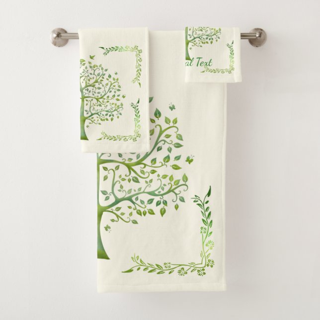 Tree of Life Bath Towel Set (Insitu)