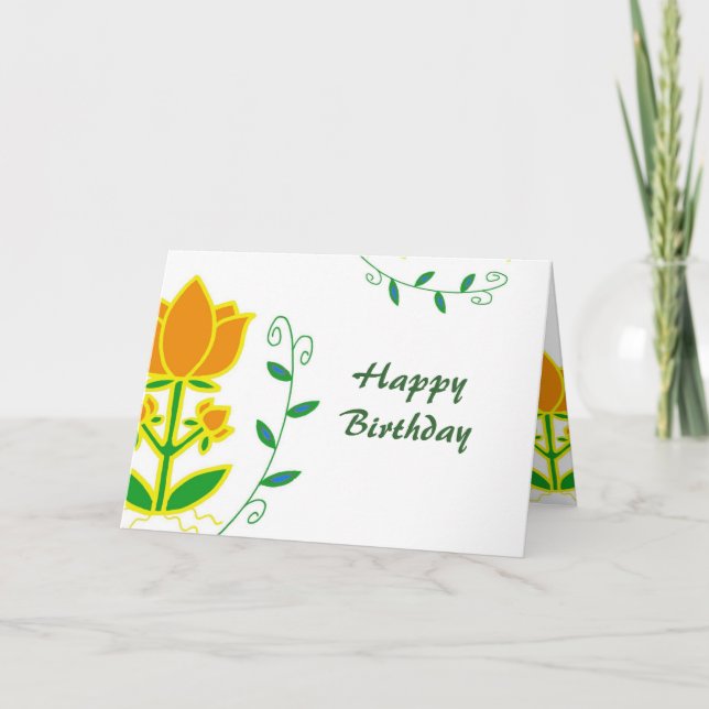 Tree of Life Birthday Card (Front)