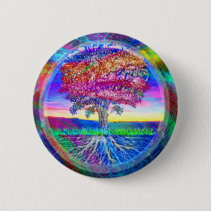 Tree of Life Blessings 2 Inch Round Button