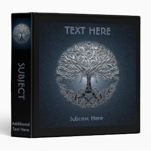 Tree of Life Blue Sky Silent Night Binder