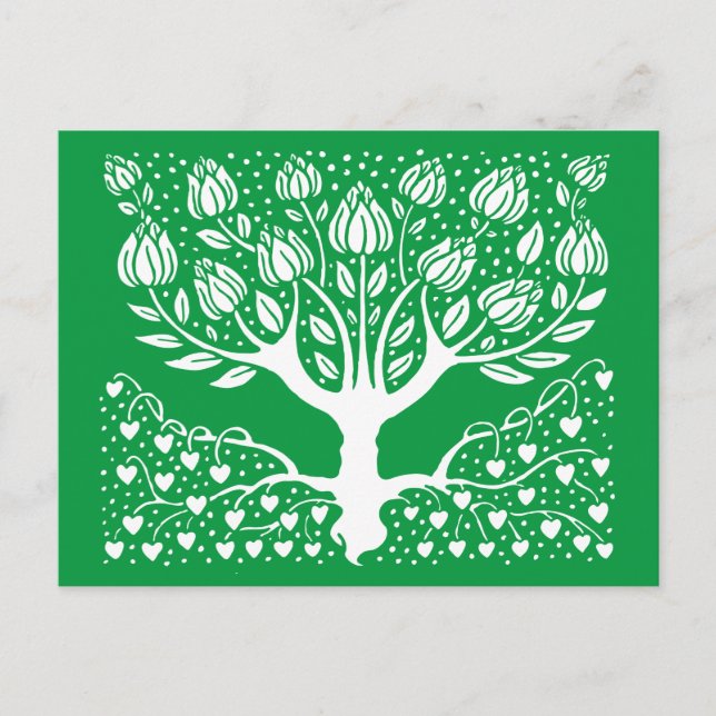Tree of Life Boho Nouveau Postcard (Front)
