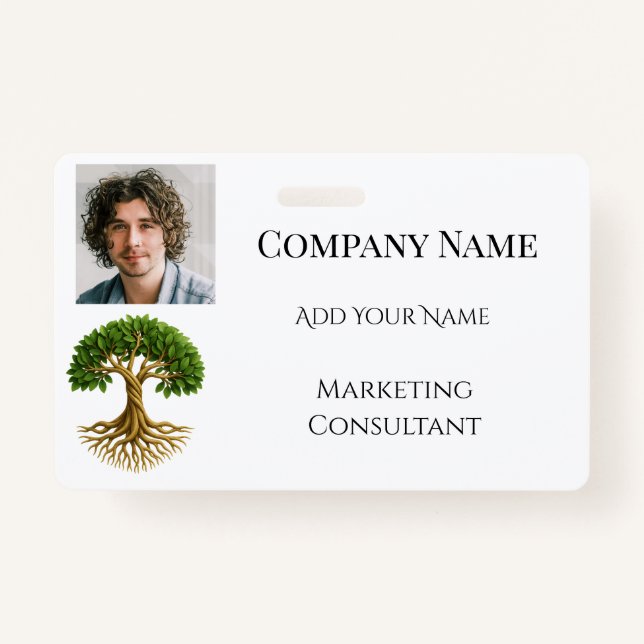 Tree of Life Business Promotional Material Photo Badge (Front)