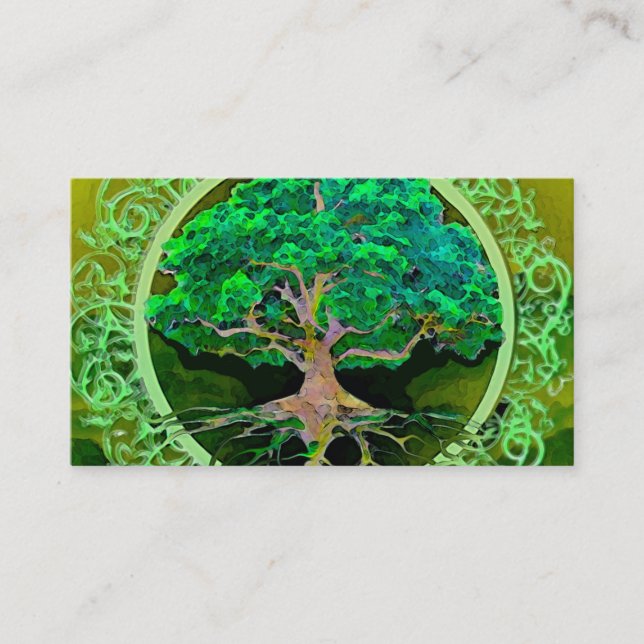 Tree of Life by Amelia Carrie Business Card (Front)
