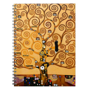 Tree of Life by Gustav Klimt Fine Art Notebook