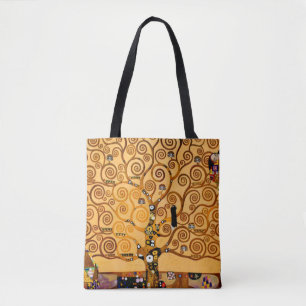 Tree of Life by Gustav Klimt Fine Art Tote Bag