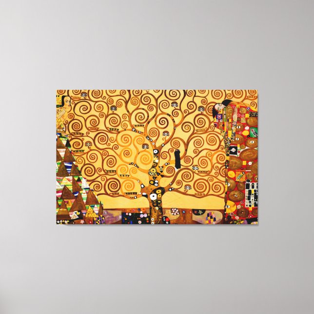 Tree of Life by Gustav Klimt Large Fine Art Canvas Print (Front)