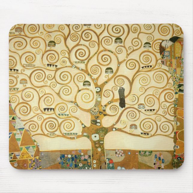Tree of Life by Gustav Klimt Mouse Pad (Front)