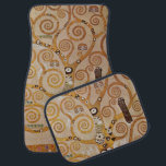 Tree of Life by Gustav Klimt, Stylized Art Nouveau Car Mat<br><div class="desc">Tree of Life (1905-1911) by Gustav Klimt. The Tree of Life is a vintage Art Nouveau painting featuring the tree of knowledge calling into question the black bird of prey, the symbol of death. The normal life cycle as understood by Freud and Klimt. The Stoclet Frieze is a series of...</div>