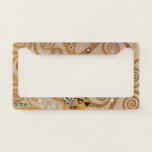 Tree of Life by Gustav Klimt, Stylized Art Nouveau License Plate Frame<br><div class="desc">Tree of Life (1905-1911) by Gustav Klimt. The Tree of Life is a vintage Art Nouveau painting featuring the tree of knowledge calling into question the black bird of prey, the symbol of death. The normal life cycle as understood by Freud and Klimt. The Stoclet Frieze is a series of...</div>