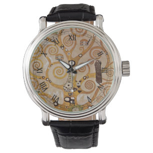Tree of Life by Gustav Klimt, Stylized Art Nouveau Watch