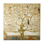 Tree of Life by Gustav Klimt Tile<br><div class="desc">Beautiful painting "Tree of Life" by Gustav Klimt,  1909.</div>