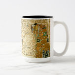Tree of Life by Gustav Klimt Two-Tone Coffee Mug<br><div class="desc">Beautiful painting "Tree of Life" by Gustav Klimt,  1909.</div>