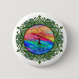 Tree of Life Calming 2 Inch Round Button