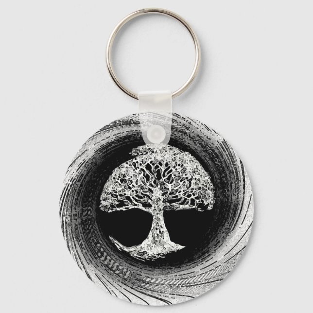 Tree of Life Calmness Within Keychain (Front)
