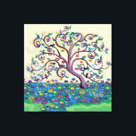 Tree of life canvas print<br><div class="desc">golden swirling Art Nouveau style tree after the style of Klimt</div>