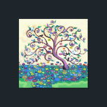 Tree of life canvas print<br><div class="desc">golden swirling Art Nouveau style tree after the style of Klimt</div>