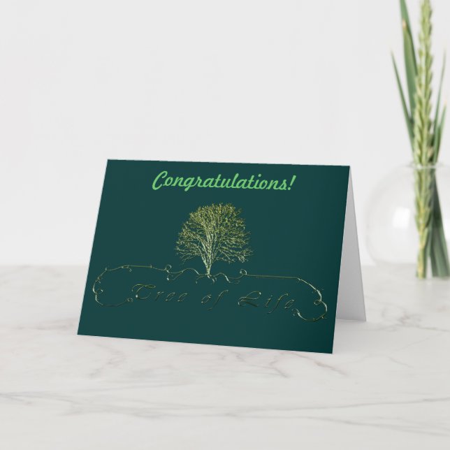 TREE OF LIFE Celtic Greeting Cards (Front)
