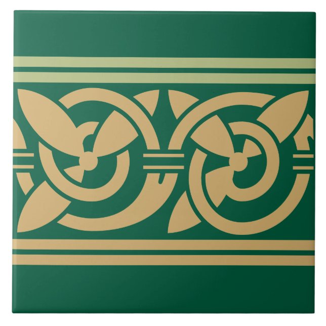 Tree Of Life Celtic Pattern Frieze Tile (Front)