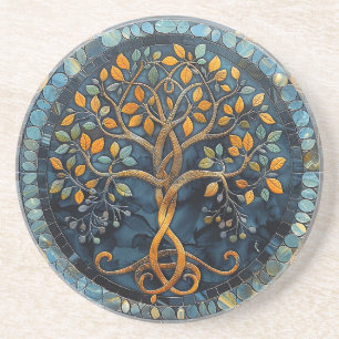 Tree of Life Celtic Sandstone Coaster