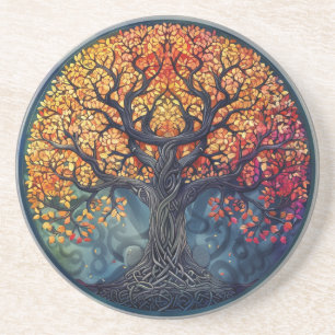 Tree of Life Celtic Sandstone Coaster