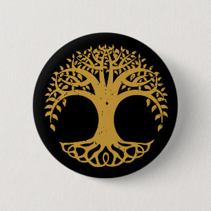 Tree of Life Celtic Symbol 2 Inch Round Button