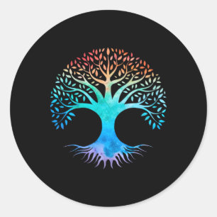 Tree Of Life Celtic Symbol Classic Round Sticker