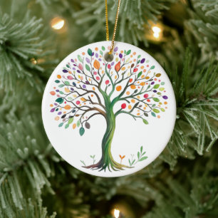 Tree of Life Ceramic Ornament