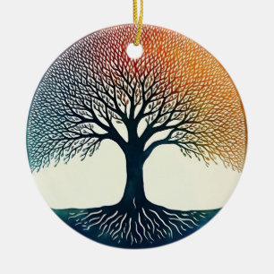 Tree of Life Ceramic Ornament