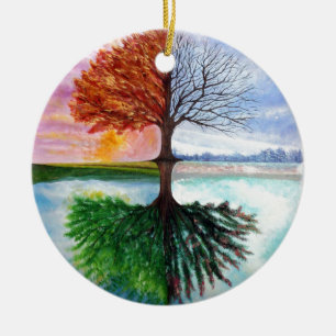Tree of Life Ceramic Ornament