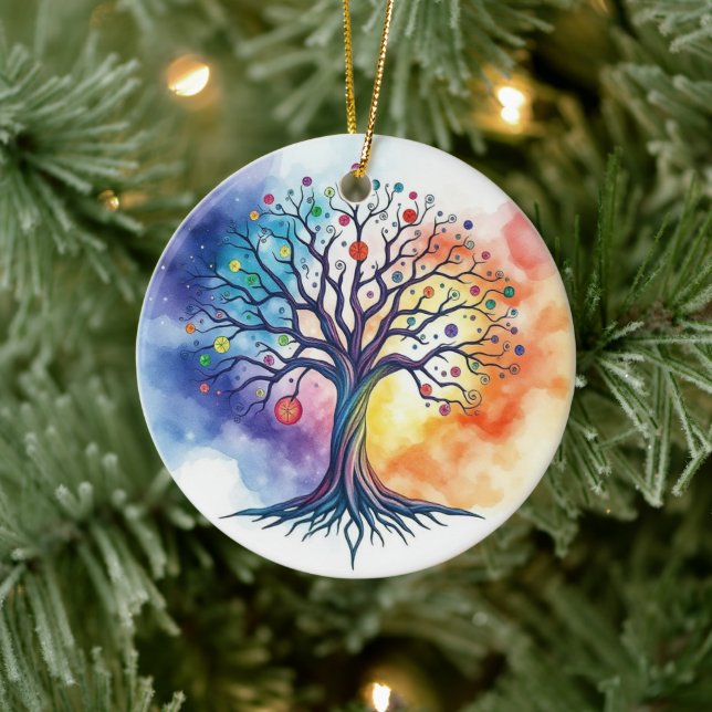 Tree of Life  Ceramic Ornament (Tree)
