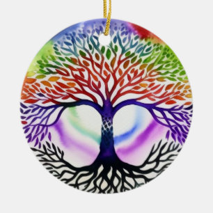 Tree of Life Ceramic Ornament