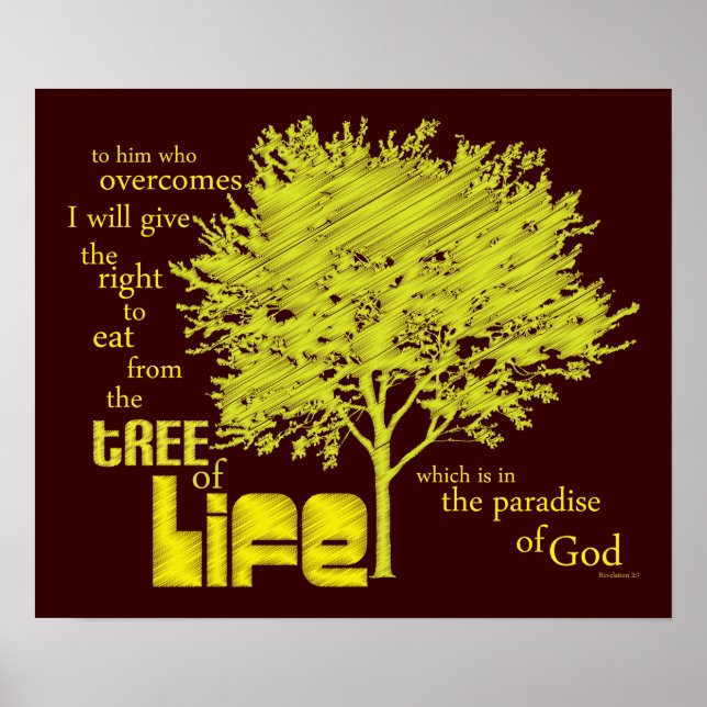 Tree of Life Christian Scripture canvas print (Front)