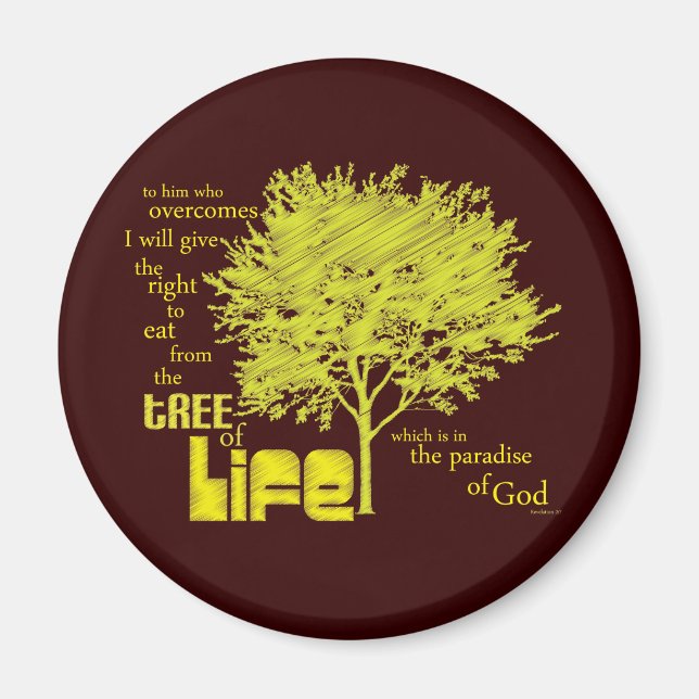 Tree of Life Christian Scripture magnet (Front)