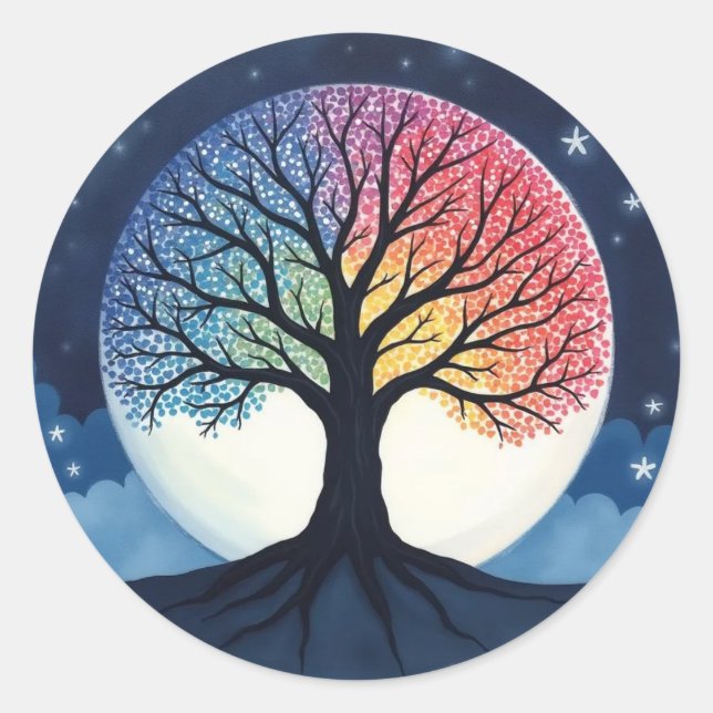 Tree of Life Classic Round Sticker (Front)