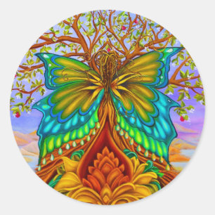 Tree of life classic round sticker