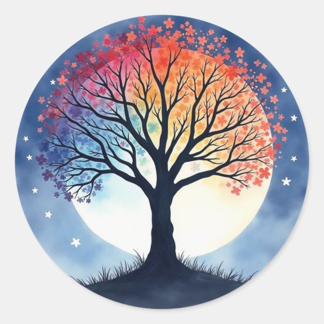 Tree of Life Classic Round Sticker (Front)