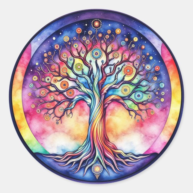 Tree of Life  Classic Round Sticker (Front)