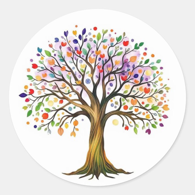Tree of Life Classic Round Sticker (Front)