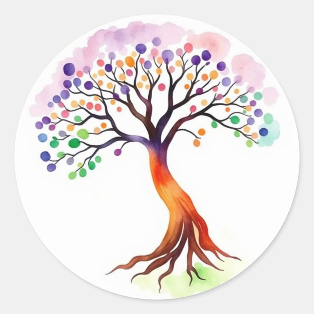 Tree of Life Classic Round Sticker (Front)