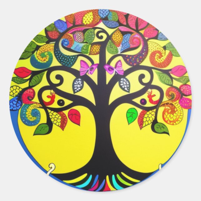 Tree of Life Classic Round Sticker (Front)
