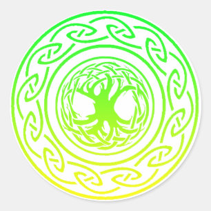 tree of life classic round sticker