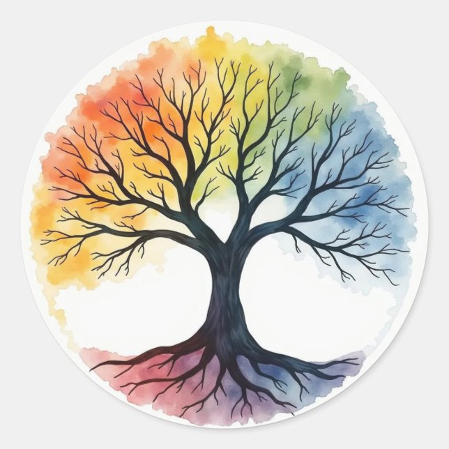Tree of Life Classic Round Sticker (Front)