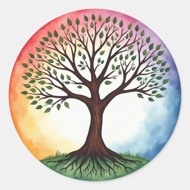 Tree of Life Classic Round Sticker (Front)